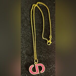 925 Sterling Chain with Upcycled Dior Charm.